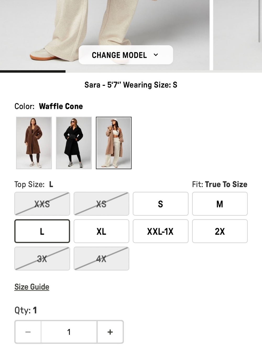 Fabletics Plush Teddy Coat in Camel - Picture 11 of 16